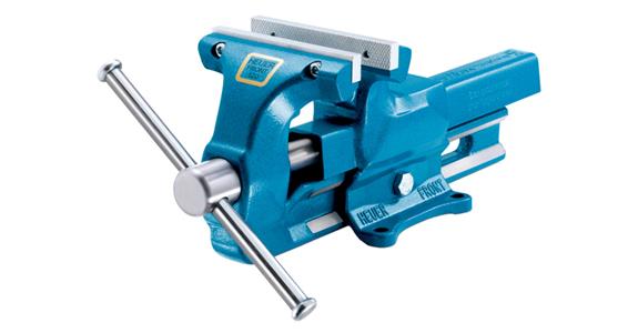 Parallelschraubstock mit Rohrspannbacken auswechselbar Backenbreite 120 mm