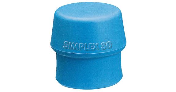 Schlageinsatz für Simplex-Schonhammer TPE-soft blau Ø 30 mm
