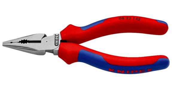 Spitz-Kombinationszange Länge 145 mm Griffe mit Mehrkomponenten-Hüllen