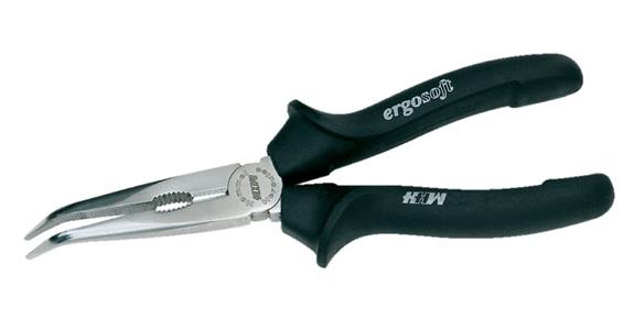 Radiozange gebogen 200 mm Stahl C45 ergosoft-Griffe