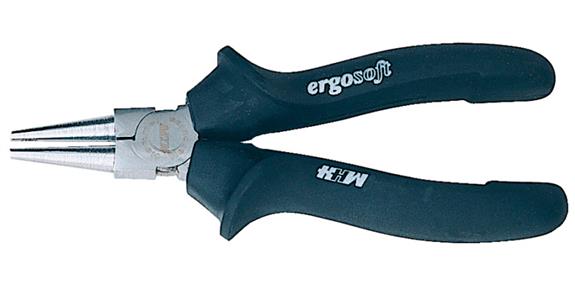 Rundzange 160 mm Stahl C45 ergosoft-Griffe