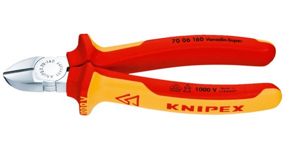 VDE Seitenschneider DIN/ISO 5749 160 mm Griffe mit Abgleitschutz