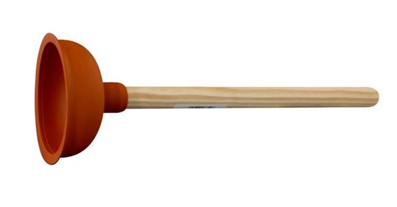 Gummi-Ausgußreiniger Saugglocke mit Stiel Ø 130 mm
