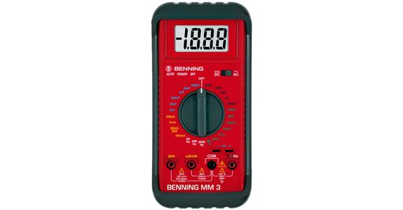 Digital-Multimeter MM 3 ohne Voltsensor Genauigkeit 0,5 % Anzeigeumfang 2.000