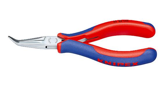 Elektronik-Greifzange abgewinkelte Backen Länge 145 mm