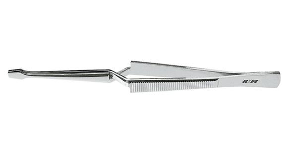 Lötkreuzpinzette gerade breite Spitze Länge 160 mm