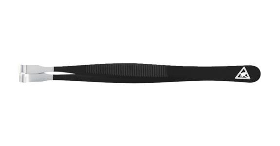 ESD-Bestückungs-Pinzette langhohl, blendfrei mattiert, ESD-Safe 120mm