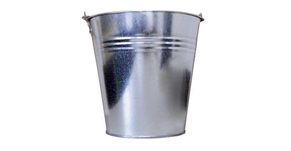 Metalleimer verzinkt 10 Liter mit verstärktem Bügel