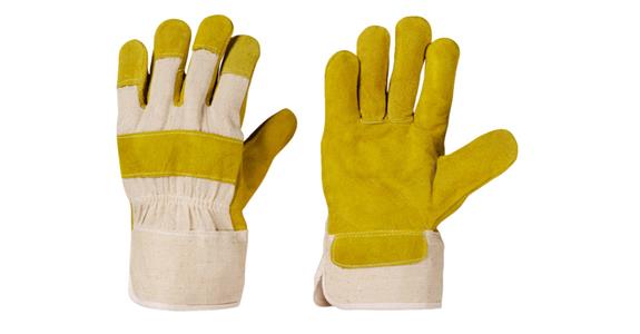 Arbeits-Handschuh Kunstleder geschliffen CE-Kat. I Pack=12 Paar