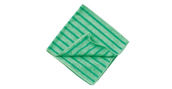 Mikrofasertuch grün 40x40 cm maschinenwaschbar bis 95 °C Pack = 10 Stück