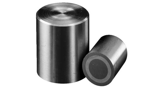 Stabgreifer-Magnet Ø 6 mm 1,7 N Toleranz h6 AlNiCo 500, abgeschirmt, max. 450°C