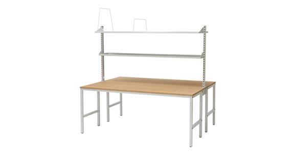 Packtisch doppelt 2000x1500x1846 mm RAL 7035