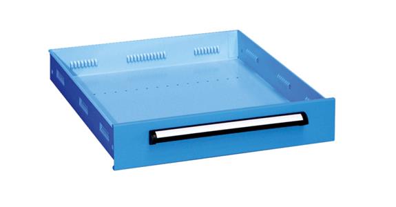 Schublade für Leergehäuse (Kat.-Nr. 82335) Fronthöhe 240 mm RAL 5012 lichtblau