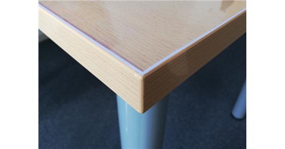 Weich-PVC-Auflage 1000x800x3 mm glasklar-transparent