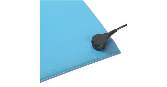 ESD schützende Tischmatte Anti-Stat P.O.P ™ blau 600 x 1000 x 6,4 mm