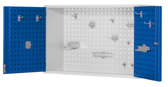 Lochplatten-Hängeschrank  RAL 7035 620x920x335 mm