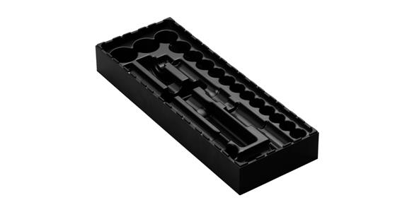 Werkzeugaufnahme ABS Steckschlüsselbox 1/2Z SW 10-32 22 Steckpl. 48x144x384 mm