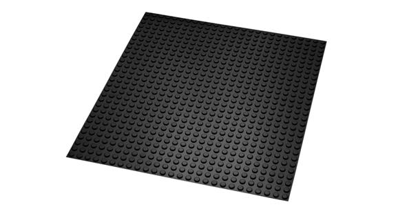 Grundplatte zum Fixieren der Lagerelemente zuschneidbar 430x600 mm schwarz ABS-K