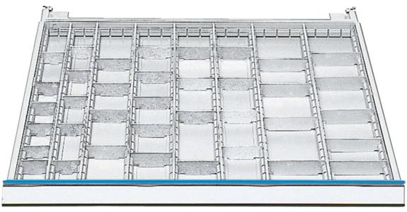 Schubladeneinrichtung Mittelschienen+Trennwände Se. 70/705 Mod. 705 H 50 mm