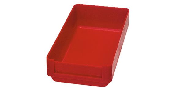 Kleinteilekästen 150x75mm rot schlagfestes Polystyrol Kastenhöhe 28 Pack=8Stück