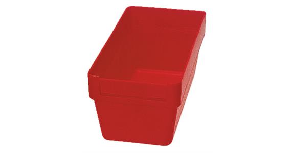 Kleinteilekästen 150x75mm rot schlagfestes Polystyrol Kastenhöhe 65 Pack=8Stück