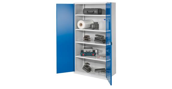 Schwerlastschrank o. Mitteltrennwand Vollblechtüren 1950x1000x600 RAL 5012