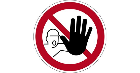 Sicherheitskennzeichen -Zutritt verboten- selbstklebend Ø 430 mm