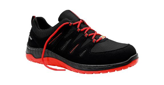 Sicherheits-Halbschuh Maddox Black-Red Low S3 ESD Gr.40