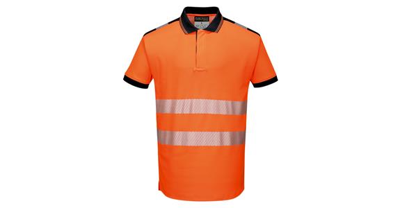 Warnschutz Polo-Shirt PW3 orange/schwarz Gr.4XL