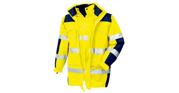 Warnschutz-Parka Toronto gelb/marine Gr.M
