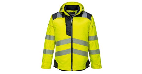 Warnschutz-Regenjacke PW3 gelb/schwarz Klasse 3 Gr.4XL