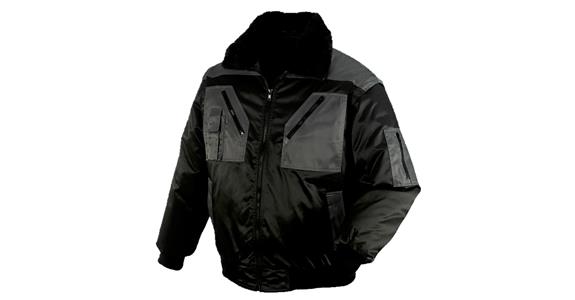 Pilotjacke Oslo schwarz/anthrazit Gr.XXL