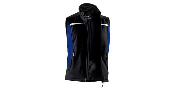 Softshell-Weste schwarz/kornblau Gr.XXL