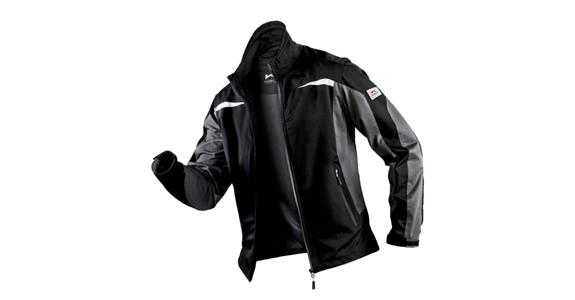 Ultrashell-Jacke schwarz/anthrazit Gr.L
