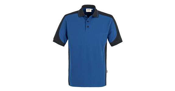 Polo-Shirt Contrast Mikralinar® royal/anthrazit Gr.XXL
