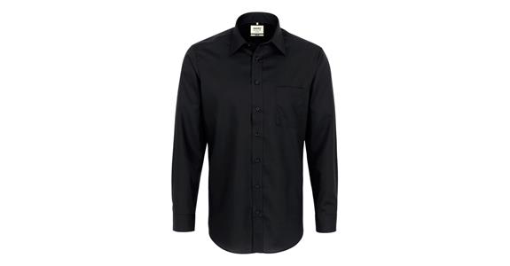Langarm-Hemd Business schwarz Gr.XL
