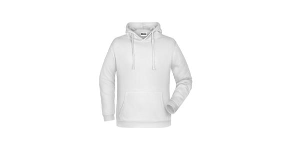 Kapuzen-Sweatshirt weiß Gr.5XL