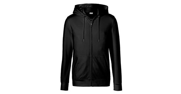 Kapuzen-Sweatjacke schwarz Gr.XL