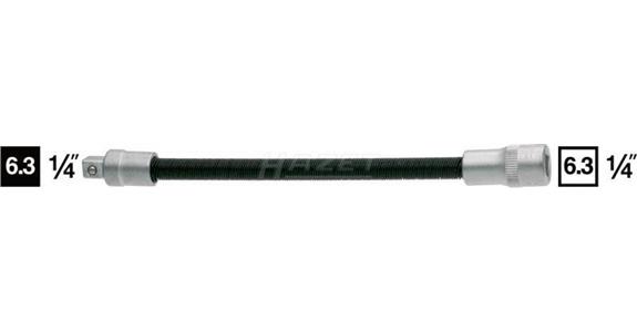 Verlängerung 1/4' 150 mm DIN 3123 flexibel