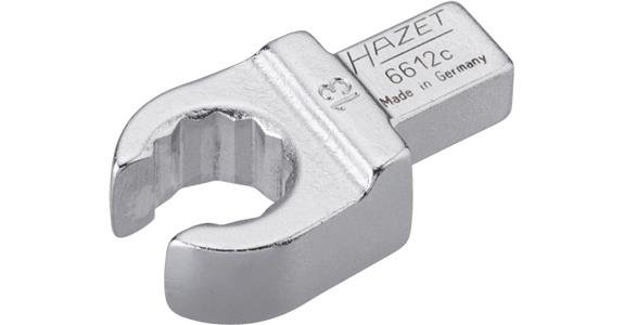 Ring-Einsteckwerkzeug offen 14 mm, Einsteckvierkant 9x12 mm