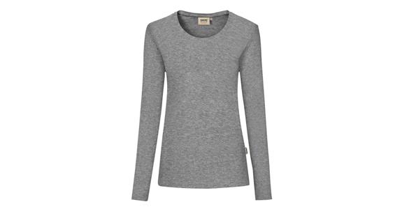 Damen-Longsleeve Mikralinar grau meliert Gr.XL