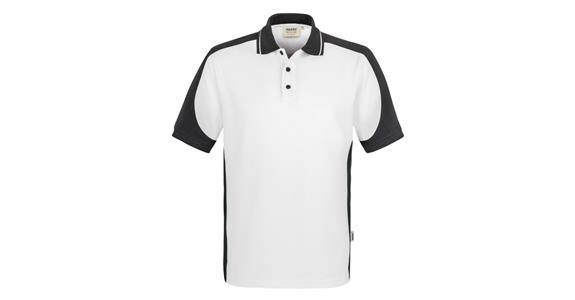 Polo Contrast Mikralinar® weiß/anthr. 3XL