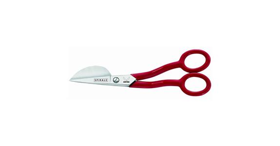 Florschere vernickelt Griffe rot 150 mm
