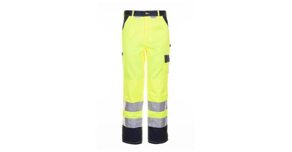 Warnschutz-Bundhose KONTRAST gelb/marine Gr.50