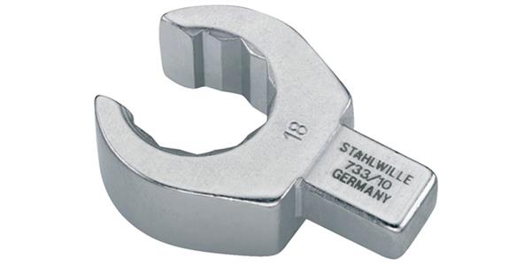 Ring-Einsteckwerkzeug offen 10 mm, Einsteckvierkant 9x12 mm