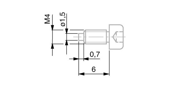 TESA Klemmschraube VKD für Elektronische Längenmesstaster