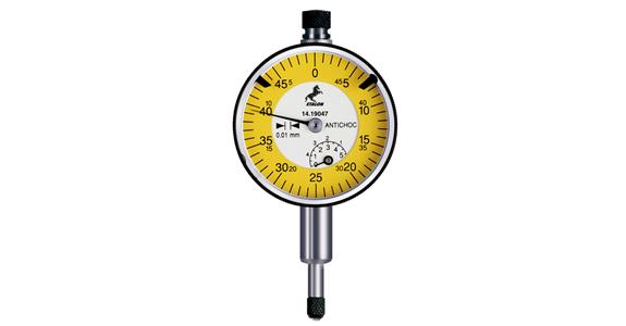 Analoge Messuhr, 5 mm, 0,01 mm, Ø 40 mm, IP40