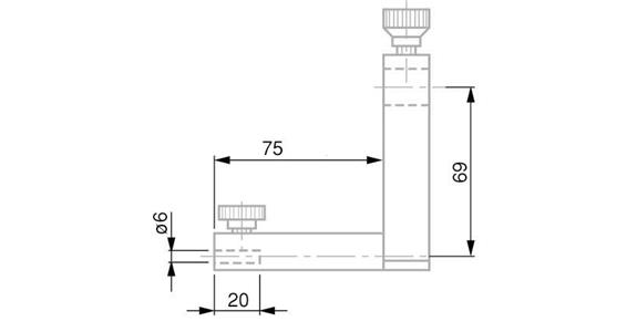 TESA Messeinsatzträger für Messtiefen bis 110 mm