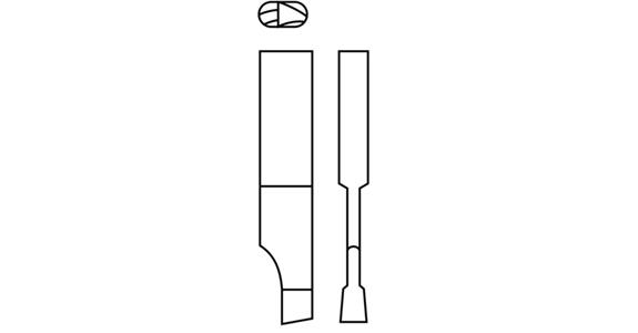 Kreisschneider-Messer Typ Lilliput für Kunstst. Pertinax usw. bis 30 mm HSS-E