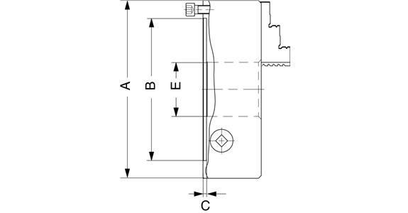 Dreibacken-Drehfutter Stahlkörper zyl. DIN 6350 Ø 200 mm